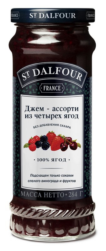 Джем ассорти из 4-х ягод 284 г